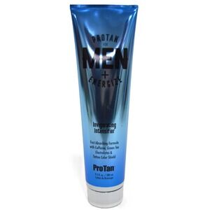 ProTan Men Energize Invigorating Intensifier Tanning Lotion 9.5oz Blue Tube